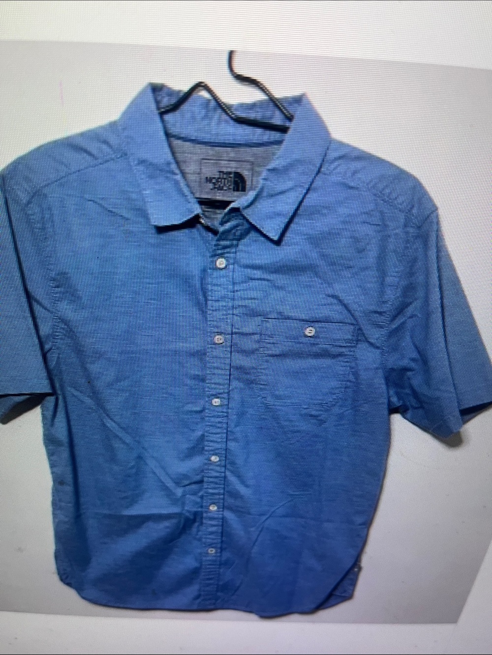 L.L. Bean Men's Short-Sleeve Button-Down Shirt - Blue